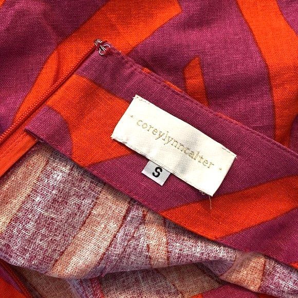 Anthropologie Corey Lynn Calter Shorts Ruffle Front Printed Summer Skort Size S - Picture 3 of 9